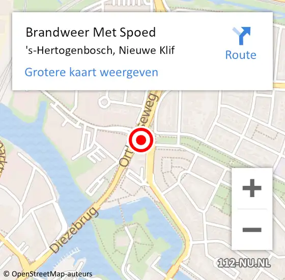 Locatie op kaart van de 112 melding: Brandweer Met Spoed Naar 's-Hertogenbosch, Burgemeester d. Bekkerstraat op 29 mei 2017 16:33