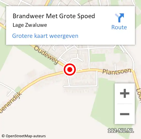 Locatie op kaart van de 112 melding: Brandweer Met Grote Spoed Naar Lage Zwaluwe op 31 mei 2017 22:48