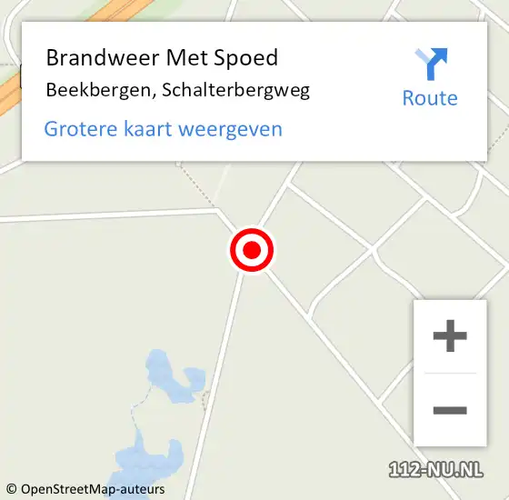 Locatie op kaart van de 112 melding: Brandweer Met Spoed Naar Beekbergen, Schalterbergweg op 1 juni 2017 19:54