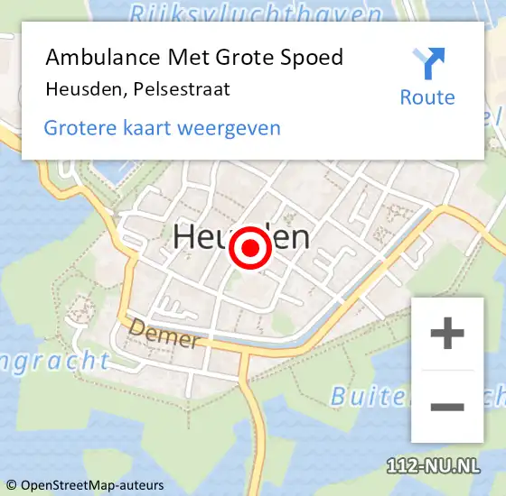 Locatie op kaart van de 112 melding: Ambulance Met Grote Spoed Naar Heusden, Pelsestraat op 4 juni 2017 23:30