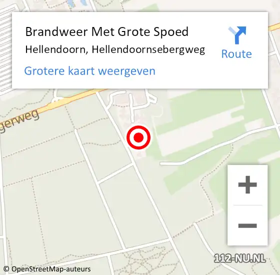 Locatie op kaart van de 112 melding: Brandweer Met Grote Spoed Naar Hellendoorn, Hellendoornsebergweg op 9 juni 2017 14:02