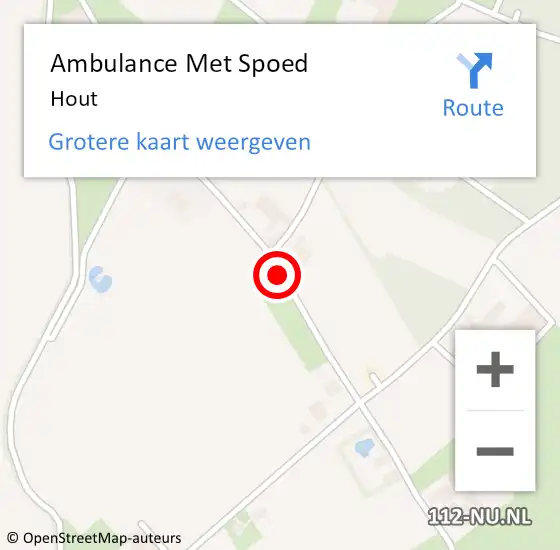 Locatie op kaart van de 112 melding: Ambulance Met Spoed Naar Kessel, Hout op 22 juni 2017 16:10
