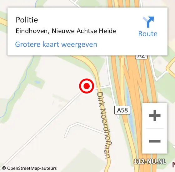 Locatie op kaart van de 112 melding: Politie Eindhoven, Ekkersrijt op 26 juni 2017 14:19