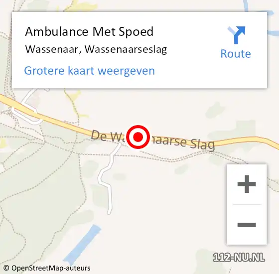 Locatie op kaart van de 112 melding: Ambulance Met Spoed Naar Wassenaar, Wassenaarseslag op 16 juli 2017 14:28