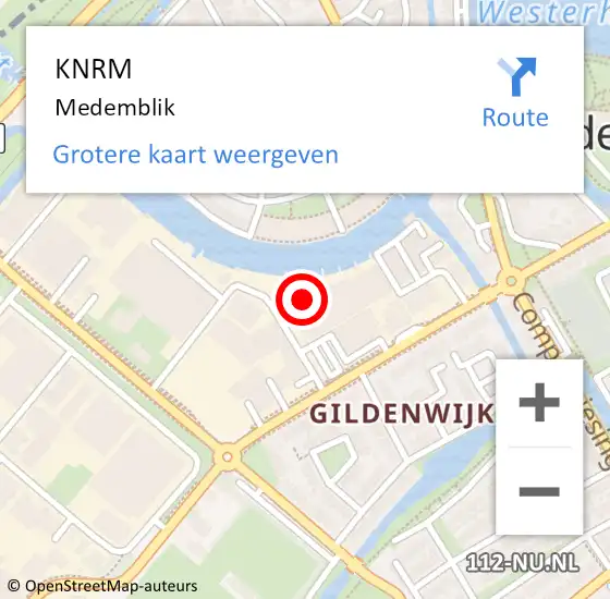 Locatie op kaart van de 112 melding: KNRM Medemblik op 21 juli 2017 11:56