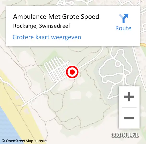 Locatie op kaart van de 112 melding: Ambulance Met Grote Spoed Naar Rockanje, Swinsedreef op 25 juli 2017 05:19