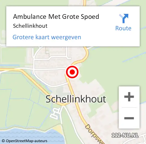 Locatie op kaart van de 112 melding: Ambulance Met Grote Spoed Naar Schellinkhout op 28 juli 2017 13:26