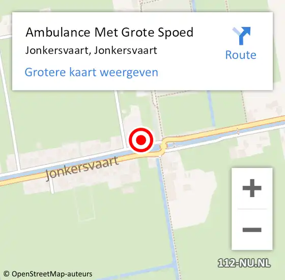 Locatie op kaart van de 112 melding: Ambulance Met Grote Spoed Naar Jonkersvaart, Jonkersvaart op 3 augustus 2017 19:36