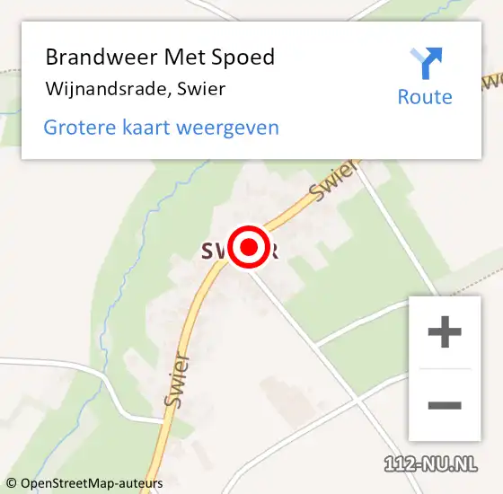 Locatie op kaart van de 112 melding: Brandweer Met Spoed Naar Wijnandsrade, Swier op 17 augustus 2017 23:49