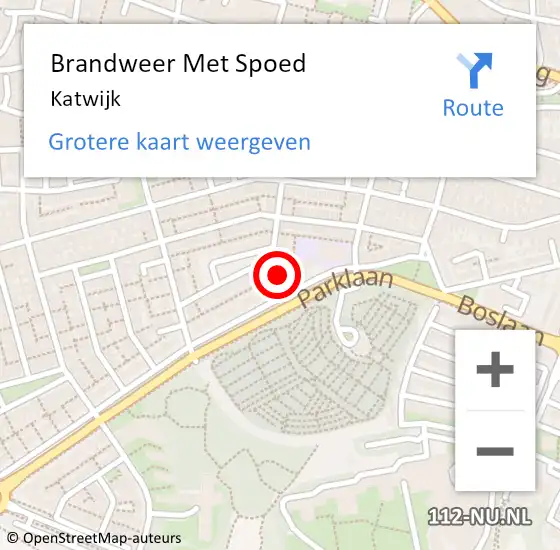 Locatie op kaart van de 112 melding: Brandweer Met Spoed Naar Katwijk op 19 augustus 2017 19:33