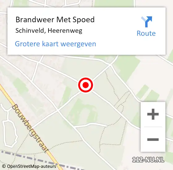 Locatie op kaart van de 112 melding: Brandweer Met Spoed Naar Schinveld, Julianastraat op 21 september 2017 23:47