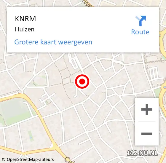 Locatie op kaart van de 112 melding: KNRM Huizen op 26 september 2017 21:51