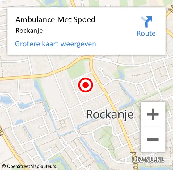 Locatie op kaart van de 112 melding: Ambulance Met Spoed Naar Rockanje op 13 november 2017 11:36