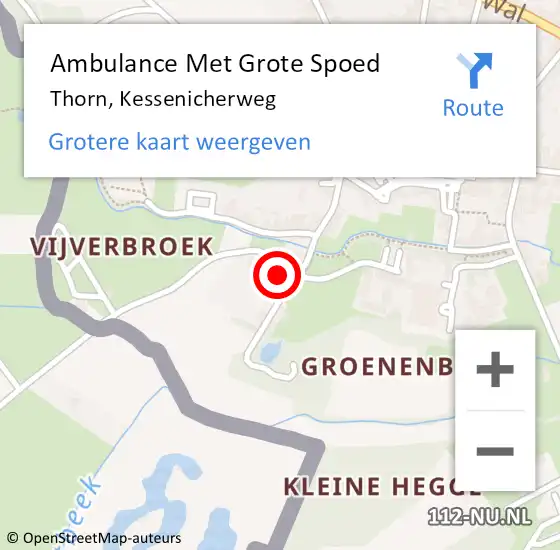 Locatie op kaart van de 112 melding: Ambulance Met Grote Spoed Naar Echt, A73 L hectometerpaal: 5,7 op 24 november 2017 17:14