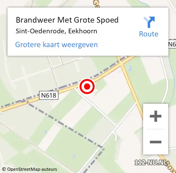 Locatie op kaart van de 112 melding: Brandweer Met Grote Spoed Naar Sint-Oedenrode, Eekhoorn op 13 december 2017 21:04
