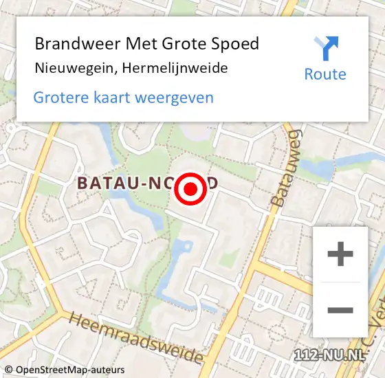 Locatie op kaart van de 112 melding: Brandweer Met Grote Spoed Naar Nieuwegein, Hermelijnweide op 7 januari 2018 23:37