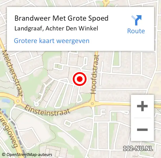 Locatie op kaart van de 112 melding: Brandweer Met Grote Spoed Naar Landgraaf, Achter Den Winkel op 30 januari 2018 09:39