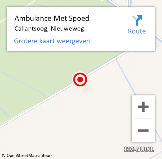 Locatie op kaart van de 112 melding: Ambulance Met Spoed Naar Callantsoog, Nieuweweg op 28 maart 2018 08:54