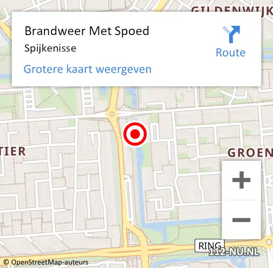 Locatie op kaart van de 112 melding: Brandweer Met Spoed Naar Spijkenisse op 21 mei 2018 17:27