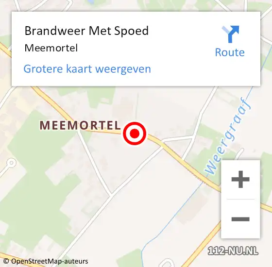 Locatie op kaart van de 112 melding: Brandweer Met Spoed Naar Budel, Meemortel op 31 mei 2018 18:06