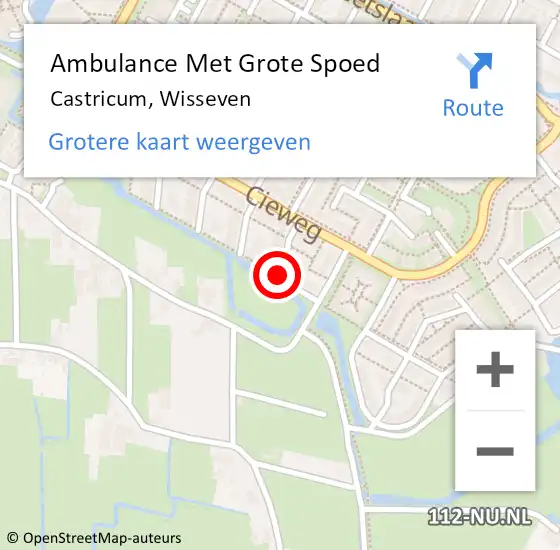 Locatie op kaart van de 112 melding: Ambulance Met Grote Spoed Naar Castricum, Wisseven op 1 juni 2018 03:06