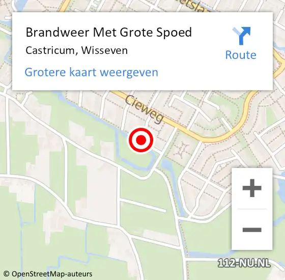 Locatie op kaart van de 112 melding: Brandweer Met Grote Spoed Naar Castricum, Wisseven op 1 juni 2018 03:19