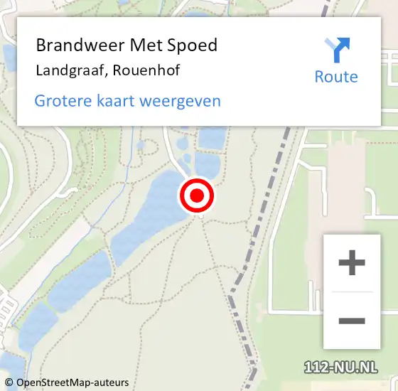 Locatie op kaart van de 112 melding: Brandweer Met Spoed Naar Landgraaf, Rouenhof op 1 juni 2018 10:28