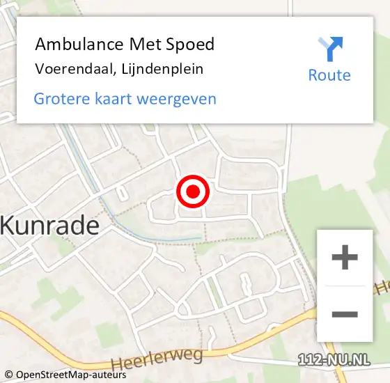 Locatie op kaart van de 112 melding: Ambulance Met Spoed Naar Lijnden, A5 Li hectometerpaal: 6,0 op 6 juni 2018 15:59