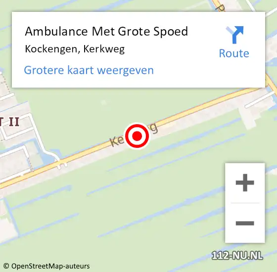 Locatie op kaart van de 112 melding: Ambulance Met Grote Spoed Naar Kockengen, Kerkweg op 27 juni 2018 07:53