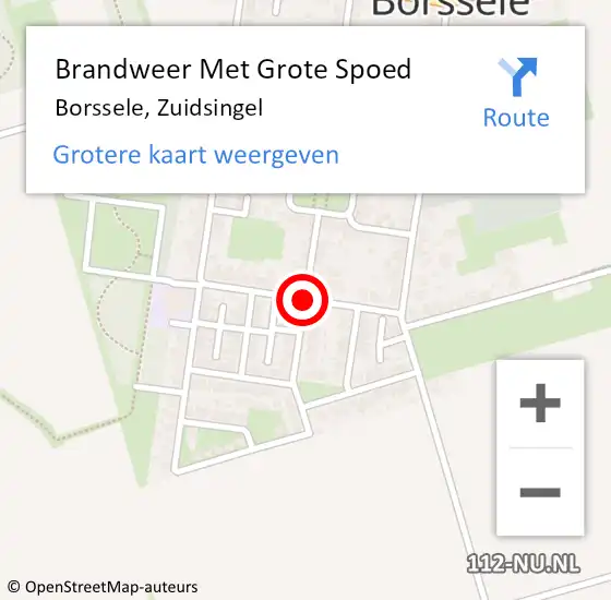 Locatie op kaart van de 112 melding: Brandweer Met Grote Spoed Naar Borssele, Zuidsingel op 27 juni 2018 19:28
