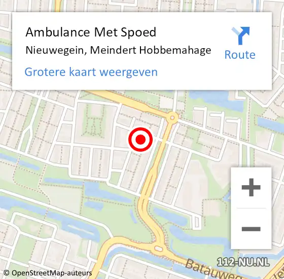 Locatie op kaart van de 112 melding: Ambulance Met Spoed Naar Nieuwegein, Meindert Hobbemahage op 30 juni 2018 19:30