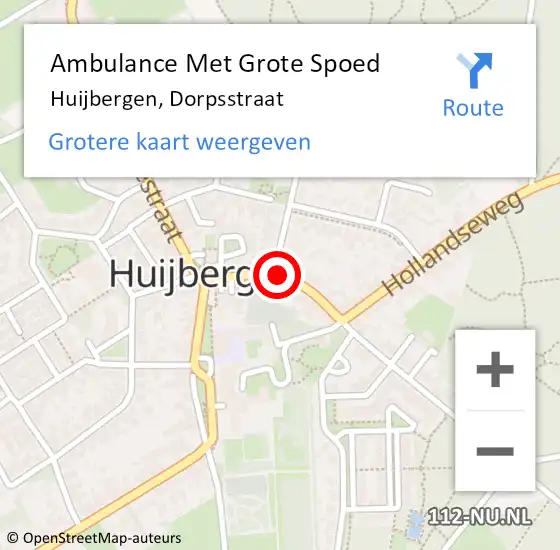 Locatie op kaart van de 112 melding: Ambulance Met Grote Spoed Naar Huijbergen, Dorpsstraat op 2 juli 2018 04:38