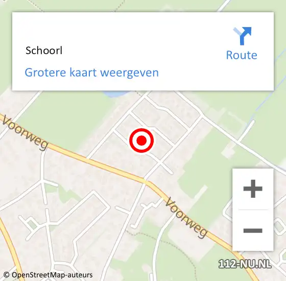 Locatie op kaart van de 112 melding:  Schoorl op 4 juli 2018 15:50