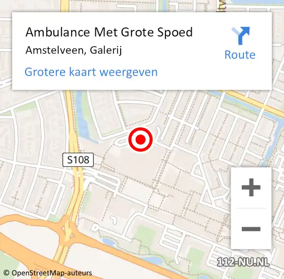 Locatie op kaart van de 112 melding: Ambulance Met Grote Spoed Naar Amstelveen, Galerij op 19 juli 2018 09:07