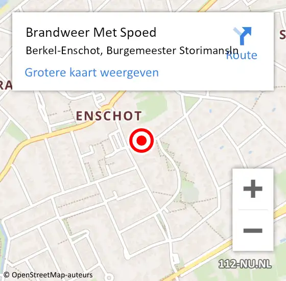 Locatie op kaart van de 112 melding: Brandweer Met Spoed Naar Berkel-Enschot, Burgemeester Storimansln op 26 juli 2018 11:00
