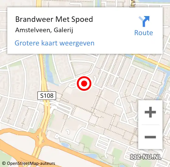 Locatie op kaart van de 112 melding: Brandweer Met Spoed Naar Amstelveen, Galerij op 9 augustus 2018 21:37