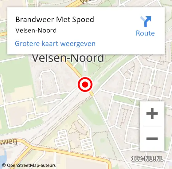 Locatie op kaart van de 112 melding: Brandweer Met Spoed Naar Velsen-Noord op 22 september 2018 10:34