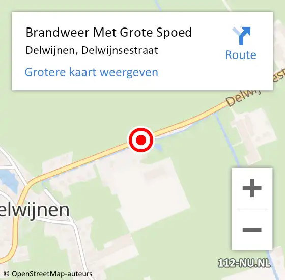 Locatie op kaart van de 112 melding: Brandweer Met Grote Spoed Naar Delwijnen, Delwijnsestraat op 28 september 2018 04:48