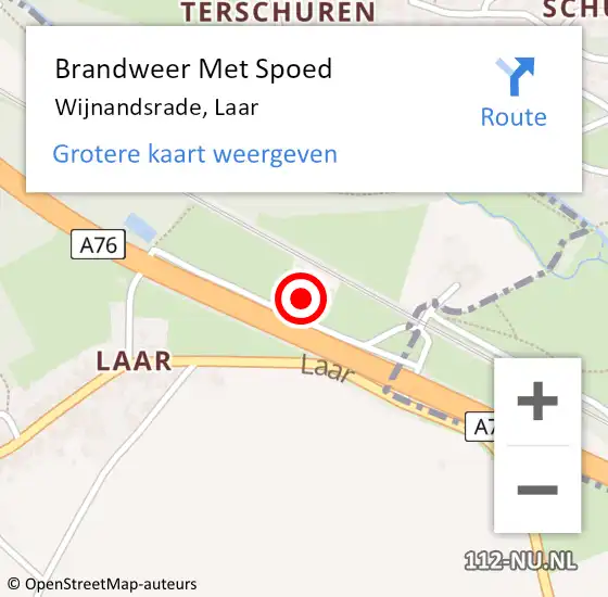 Locatie op kaart van de 112 melding: Brandweer Met Spoed Naar Wijnandsrade, Laar op 10 oktober 2018 13:25