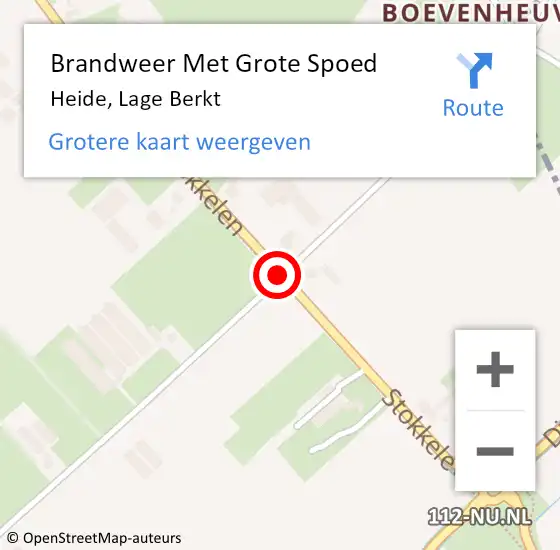 Locatie op kaart van de 112 melding: Brandweer Met Grote Spoed Naar Eersel, Lage Heide op 11 oktober 2018 17:59