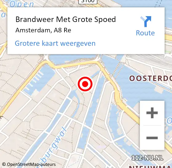 Locatie op kaart van de 112 melding: Brandweer Met Grote Spoed Naar Amsterdam, A4 Re op 27 oktober 2018 14:45