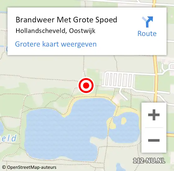 Locatie op kaart van de 112 melding: Brandweer Met Grote Spoed Naar Hollandscheveld, Oostwijk op 17 november 2018 11:49