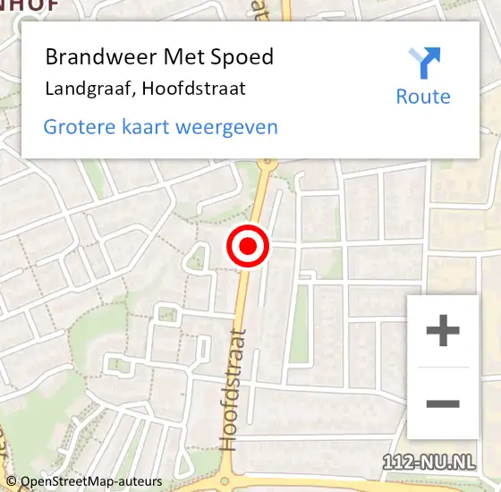 Locatie op kaart van de 112 melding: Brandweer Met Spoed Naar Landgraaf, Hoofdstraat op 31 december 2018 08:21