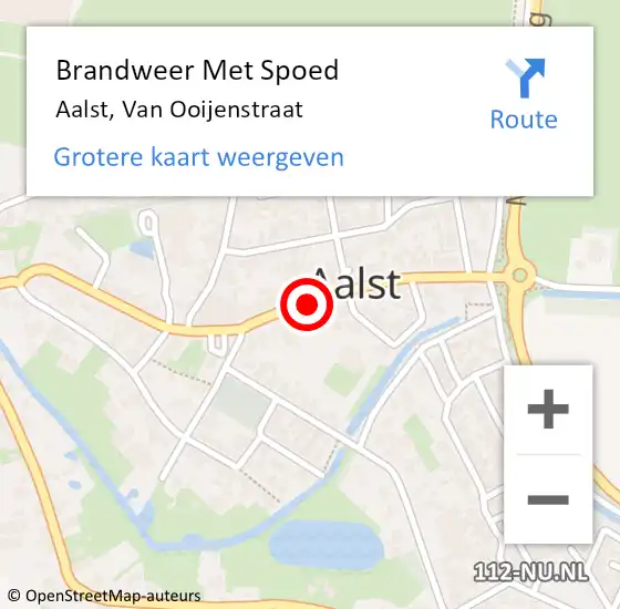 Locatie op kaart van de 112 melding: Brandweer Met Spoed Naar Aalst, Van Ooijenstraat op 1 januari 2019 02:24