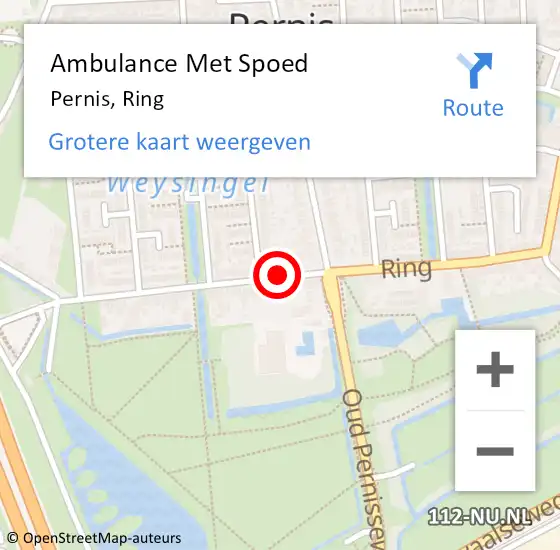 Locatie op kaart van de 112 melding: Ambulance Met Spoed Naar Pernis, Ring op 16 januari 2019 00:58