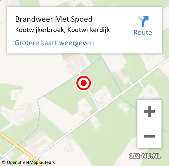 Locatie op kaart van de 112 melding: Brandweer Met Spoed Naar Kootwijkerbroek, Kootwijkerdijk op 9 maart 2019 19:26