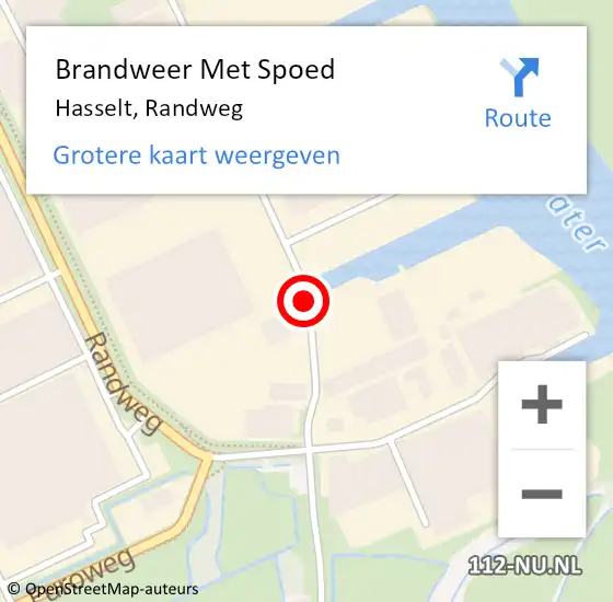 Locatie op kaart van de 112 melding: Brandweer Met Spoed Naar Hasselt, Randweg op 11 maart 2019 18:51