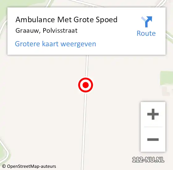 Locatie op kaart van de 112 melding: Ambulance Met Grote Spoed Naar Graauw, Polvisstraat op 21 maart 2019 19:46