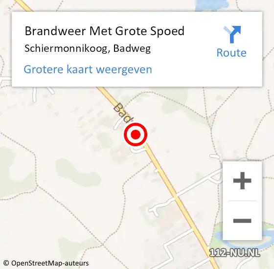 Locatie op kaart van de 112 melding: Brandweer Met Grote Spoed Naar Schiermonnikoog, Badweg op 2 april 2019 08:25