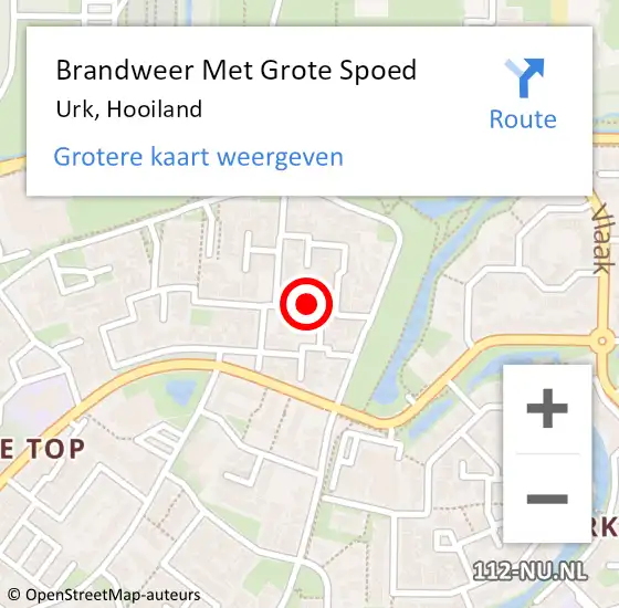 Locatie op kaart van de 112 melding: Brandweer Met Grote Spoed Naar Urk, Hooiland op 7 april 2019 03:29